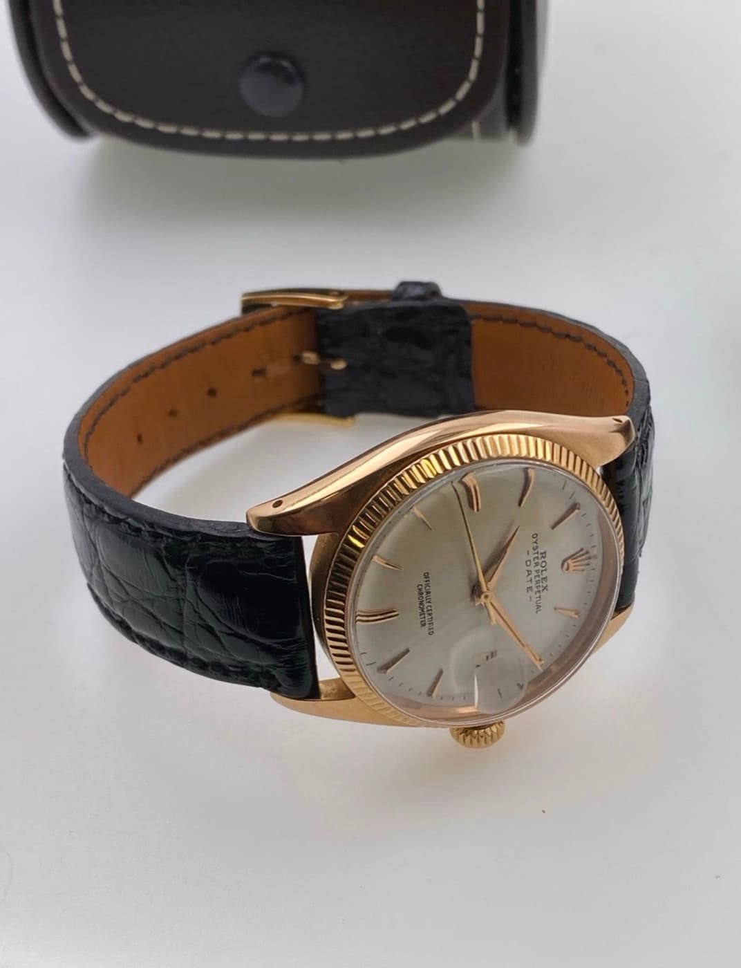 Rolex Oyster Perpetual Date (Roségold) – Ansicht 11