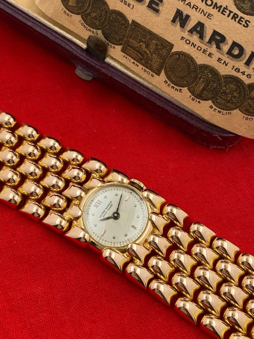 Ulysse Nardin Vintage Damenuhr mit Gliederband – Ansicht 5